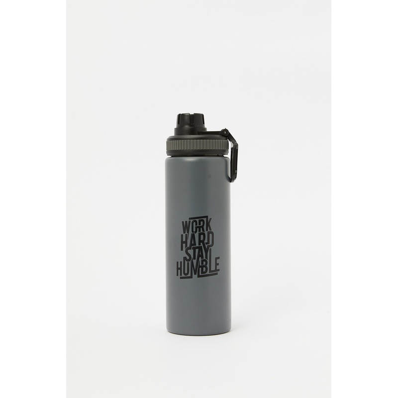 Grey Printed Drink Bottle (750ml)