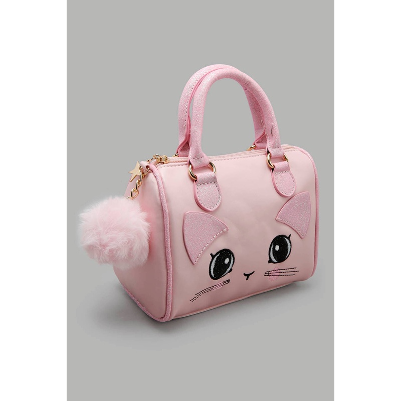 Pink Cat Day Bag For Girls