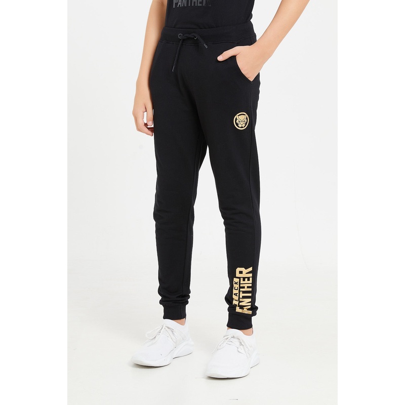 Senior Boys Black Panther Active Pants