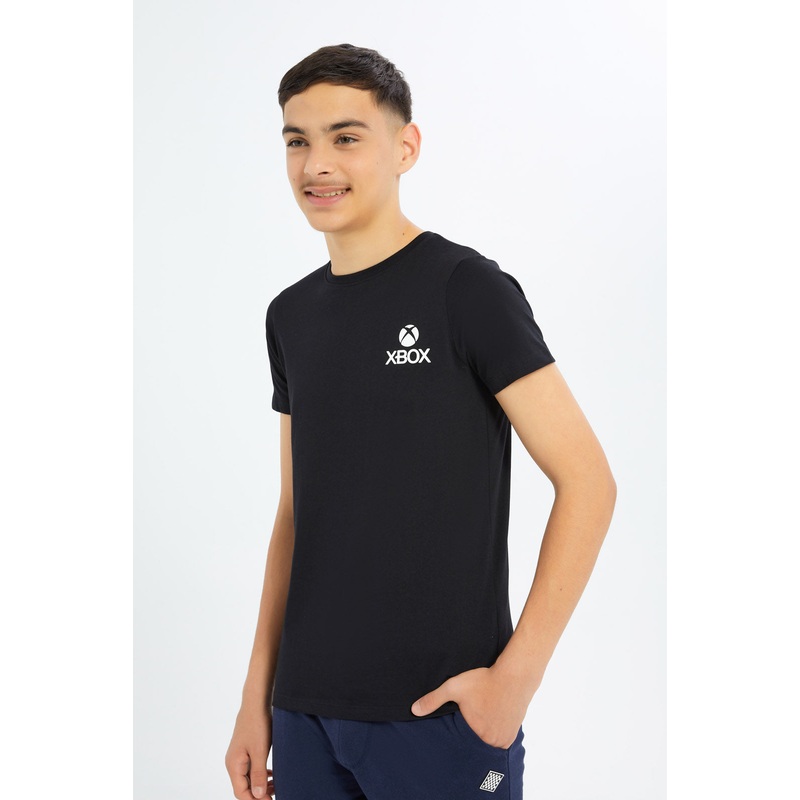 Senior Boys Black X-Box T-Shirt