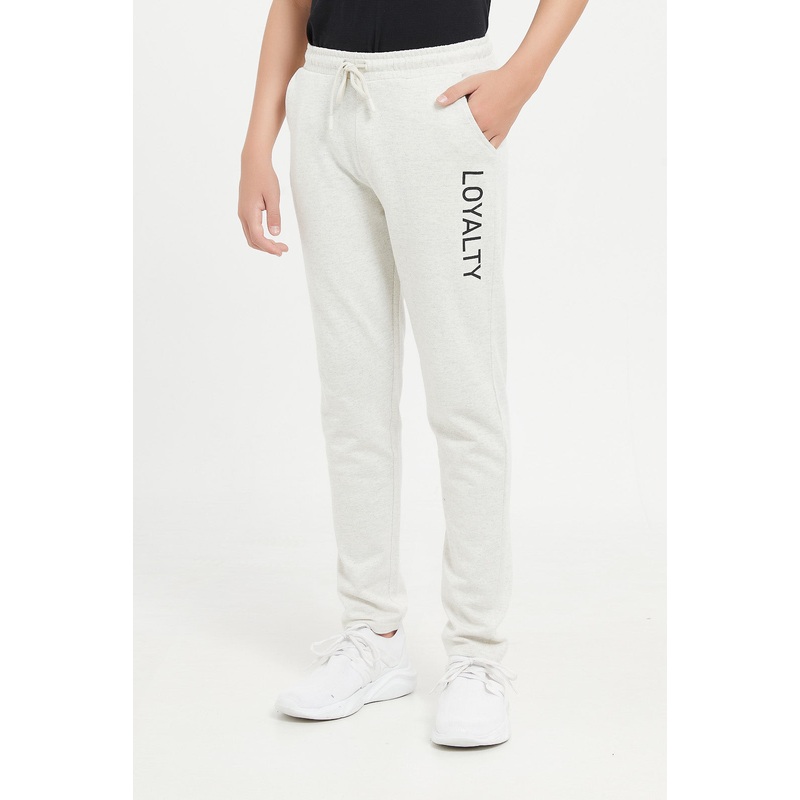 Senior Boys Ecru Basic Active Pants