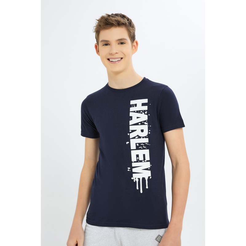 Senior Boys Navy Harlem T-Shirt