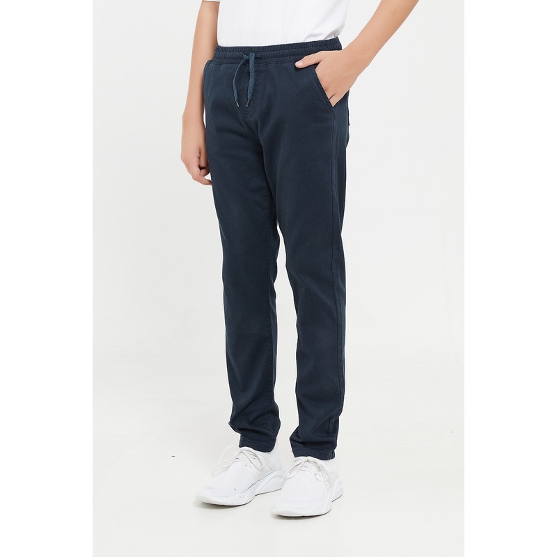 Senior Boys Navy Pull On Casual Trouser