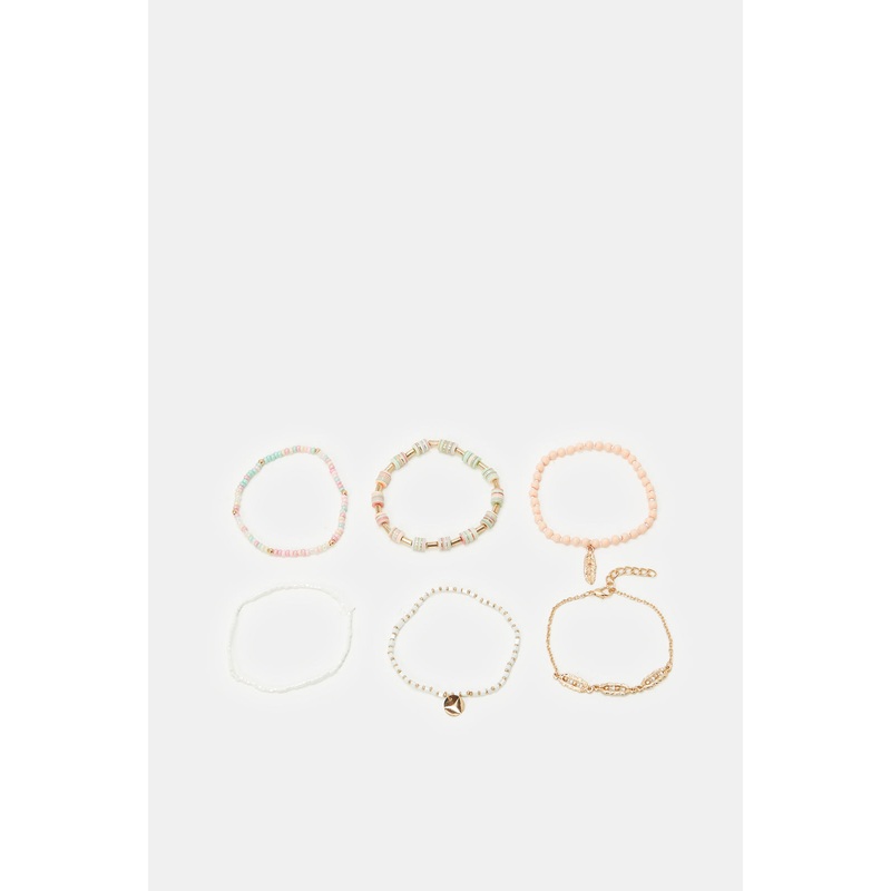 Women Assorted Embellished Bracelet Set (6 Piece)