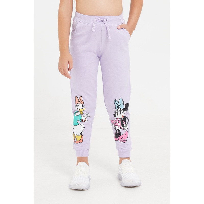 Girls Lilac Minnie And Daisy Active Pants