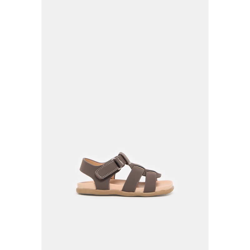 Infant Boys Brown Backstrap Sandals