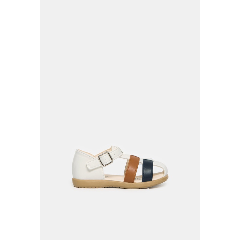 Infant Boys White Fisherman Sandals