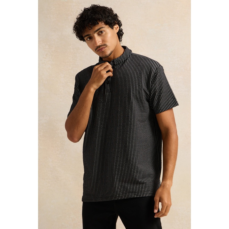 Men Grey Solid Polo Shirt|Small|Medium|Large|X-Large|XX-Large