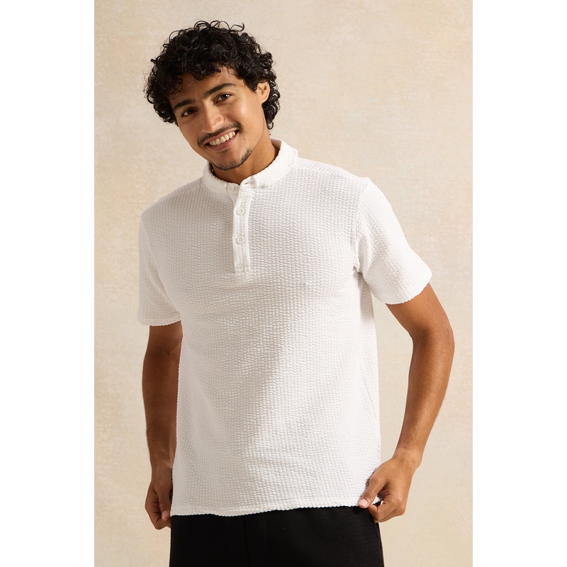 Men White Solid Polo Shirt|Small|Medium|Large|X-Large|XX-Large