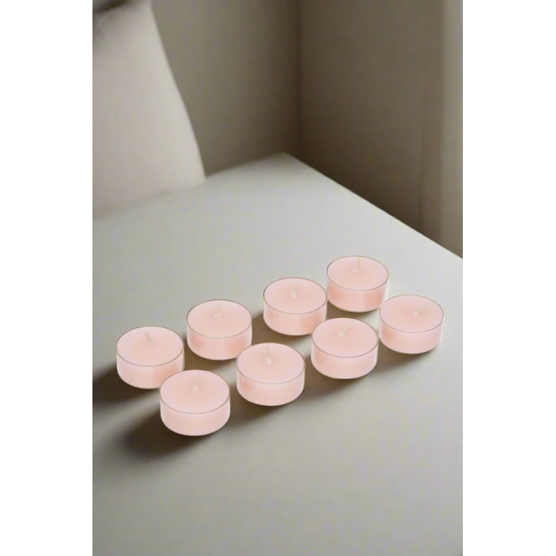 Pink Magical Lychee T-Light Scented Candle (8 Piece)