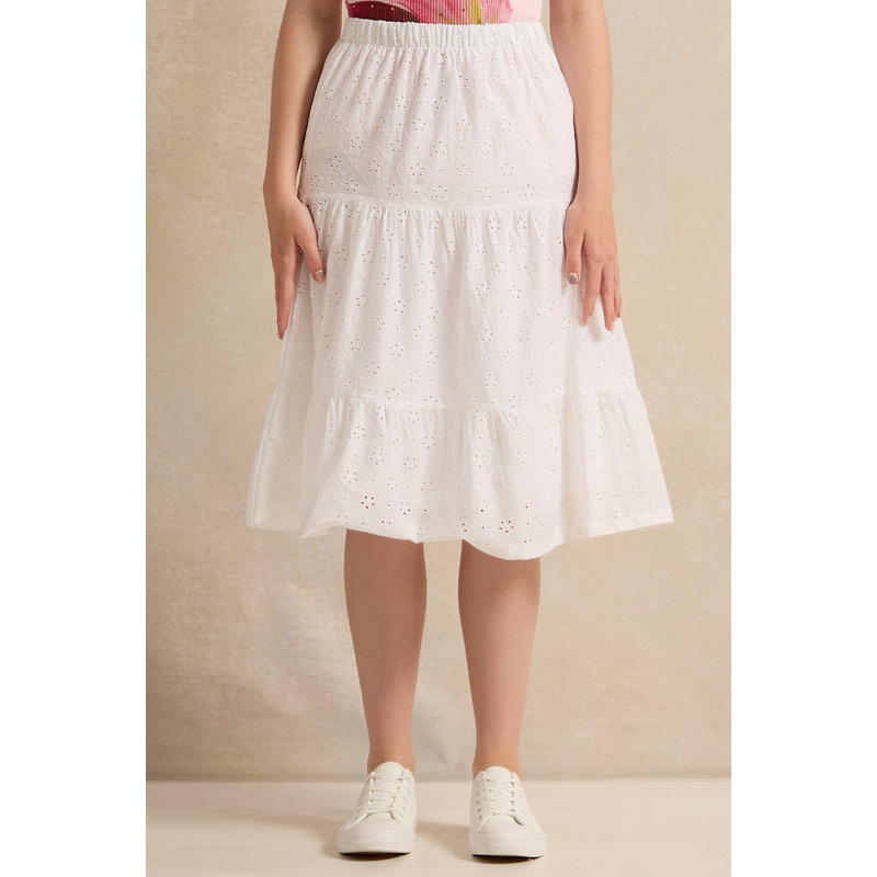 Senior Girls White Chiefly Skirt