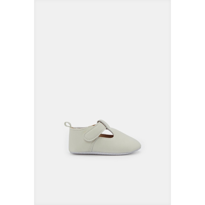 Baby Beige Velcro Pram Shoes|0-6 Months|6-12 Months|12-18 Months