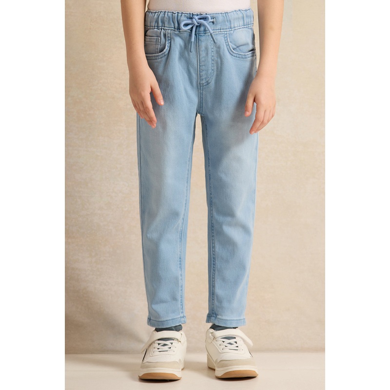 Boys Blue Pull on  Jeans|2-3 Years|3-4 Years|4-5 Years|5-6 Years|6-7 Years|7-8 Years