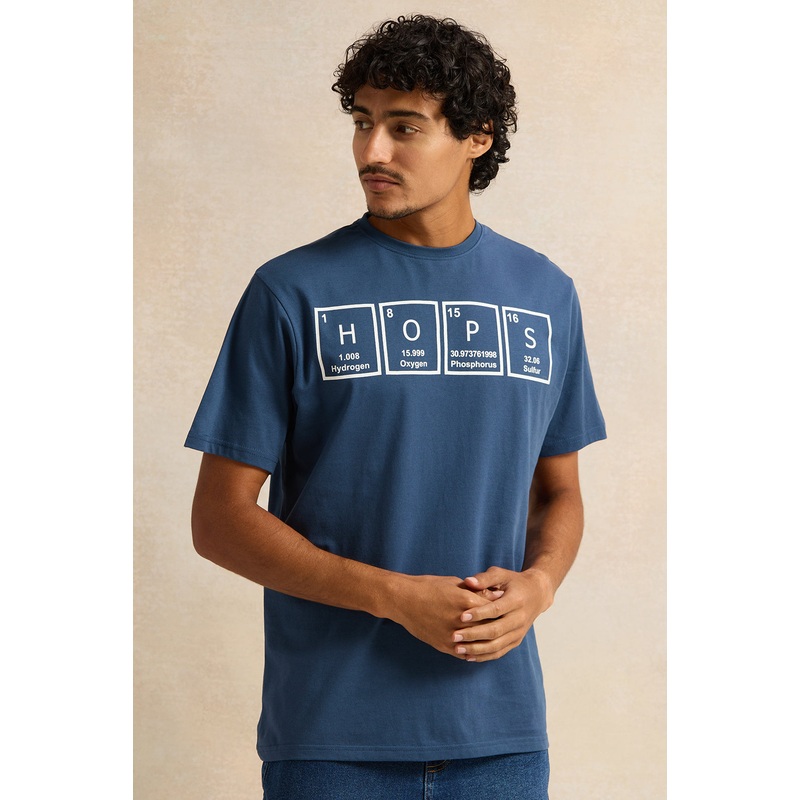 Men Navy Graphic T-Shirt|Small|Medium|Large|X-Large|XX-Large