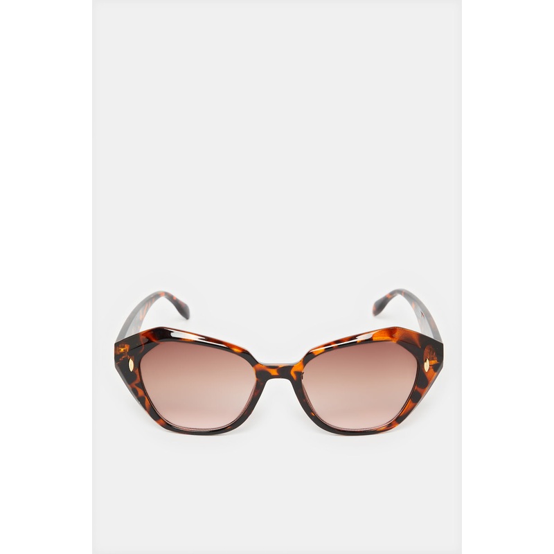 Women Brown Embellished Sunglasses