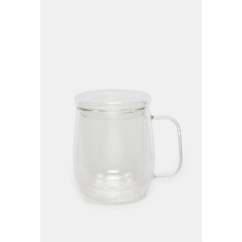 Borosilicate Double Wall Glass With Glass Lid