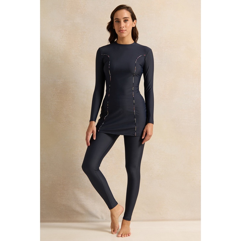 Women Black Tunic Burkini Set (2 Piece)