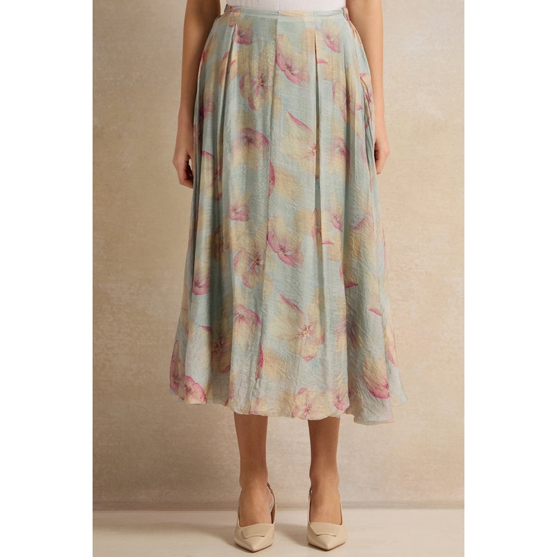 Women Multicolour Printed Maxi Skirt