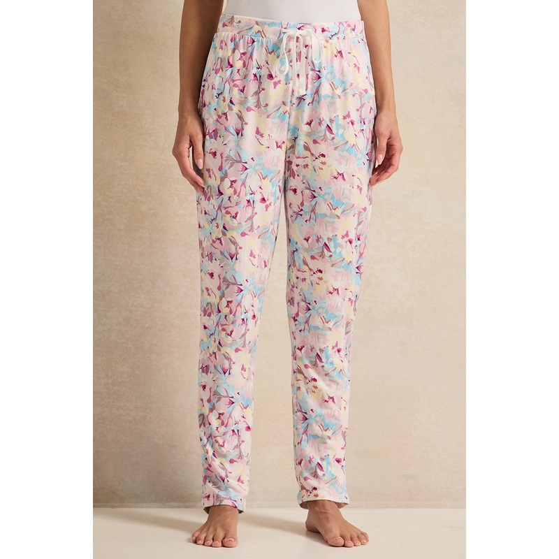 Women Pink Printed Pajama Bottom