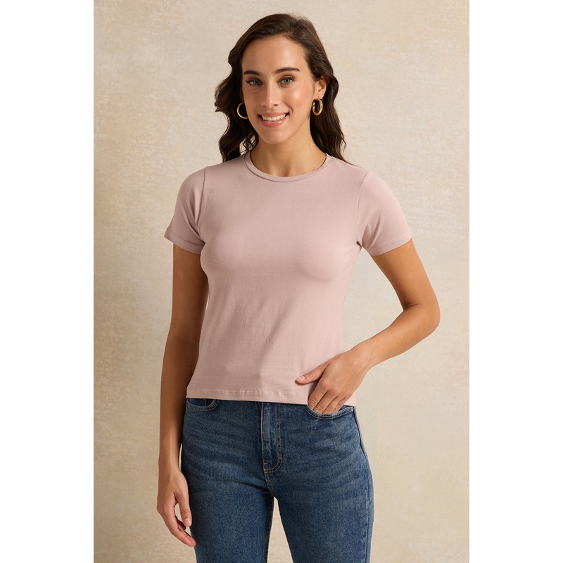 Women Pink Solid T-Shirt|UK8|UK10|UK12|UK14|UK16|UK18