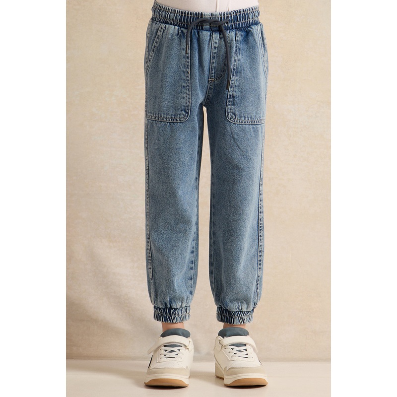 Boys Blue Denim Joggers|2-3 Years|3-4 Years|4-5 Years|5-6 Years|6-7 Years|7-8 Years