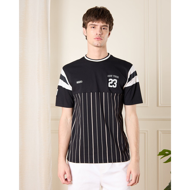 Men Black Baseball T-Shirt|Small|Medium|Large|X-Large|XX-Large