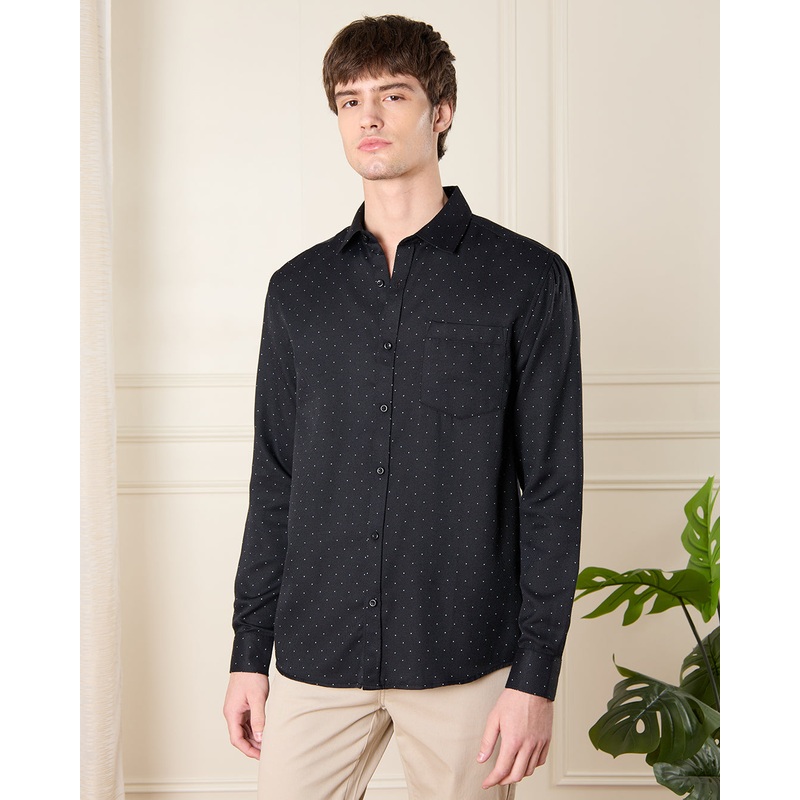 Men Black Printed Shirt|Small|Medium|Large|X-Large|XX-Large