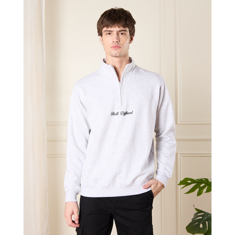 Men Ecru Printed Sweatshirt|Small|Medium|Large|X-Large|XX-Large