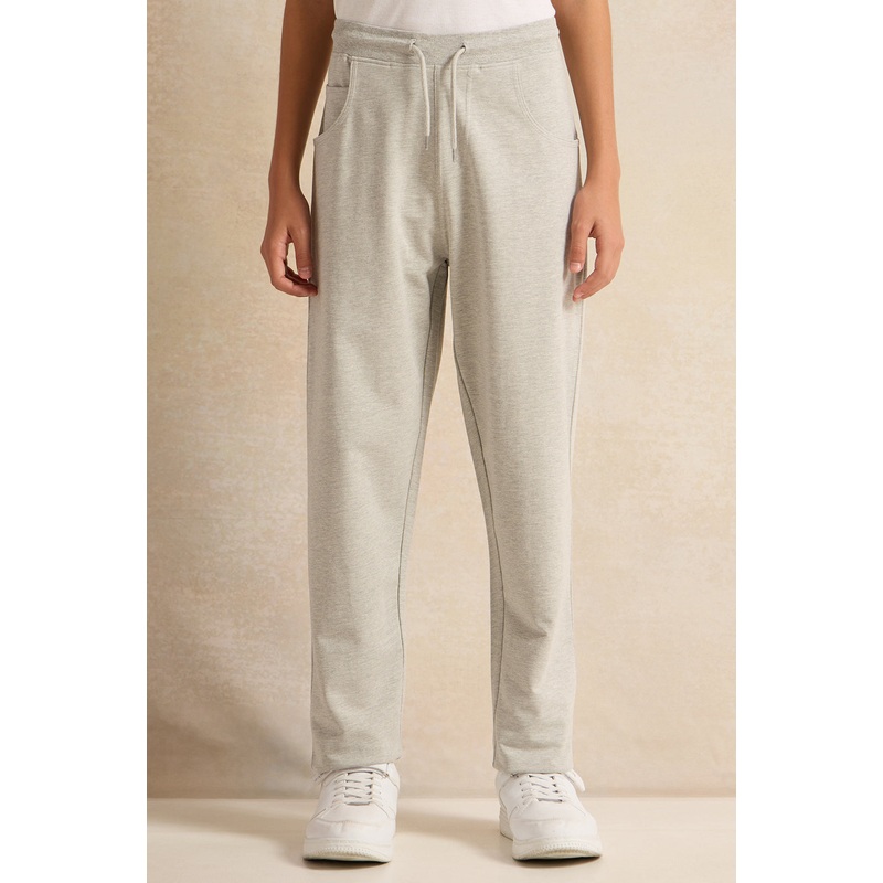 Senior Boys Grey Stretch Active Pants