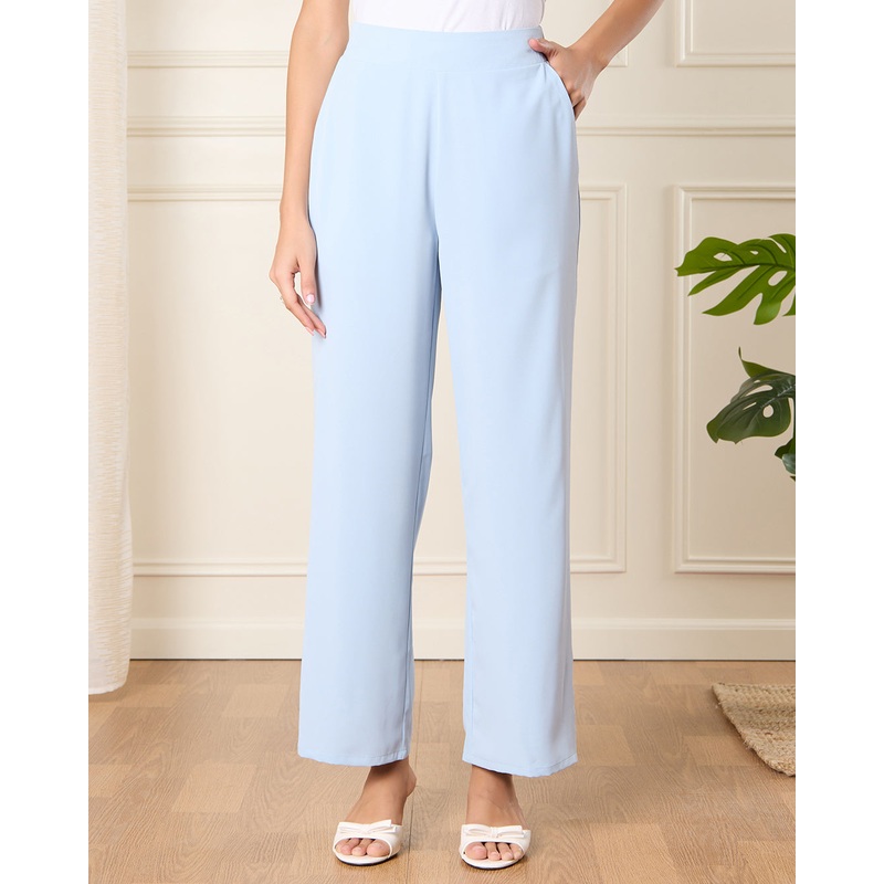 Women Blue Wide Leg Trouser|UK8|UK10|UK12|UK14|UK16|UK18
