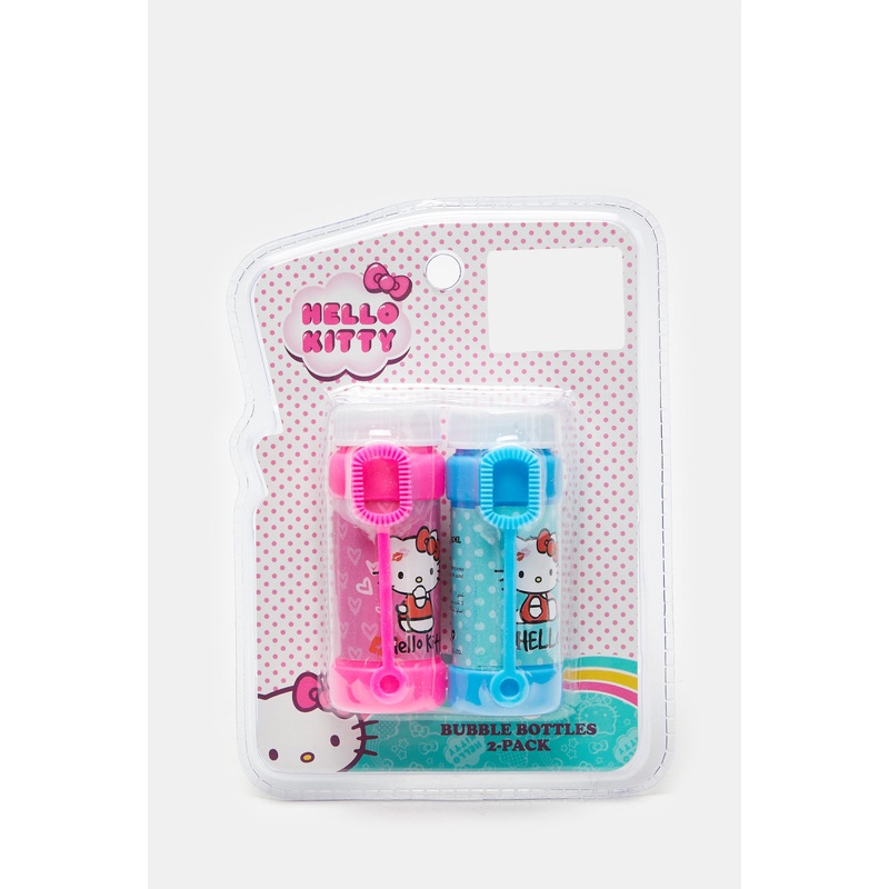 Blue And Pink Hello Kitty Bubble Bottle (Pack of 2)