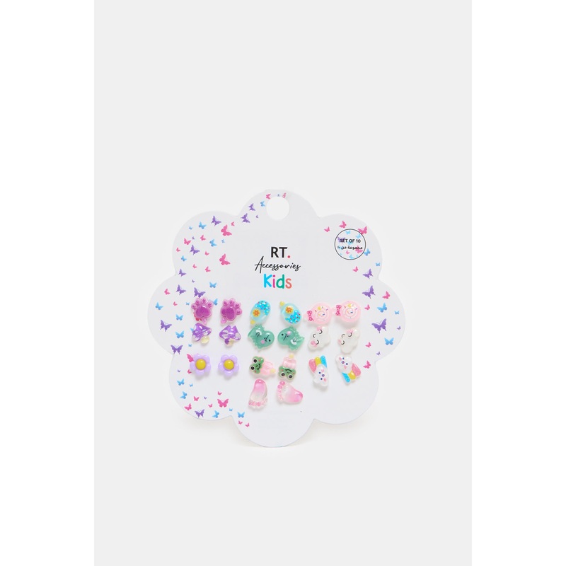 Girls Assorted Studs Set (10 Pairs)