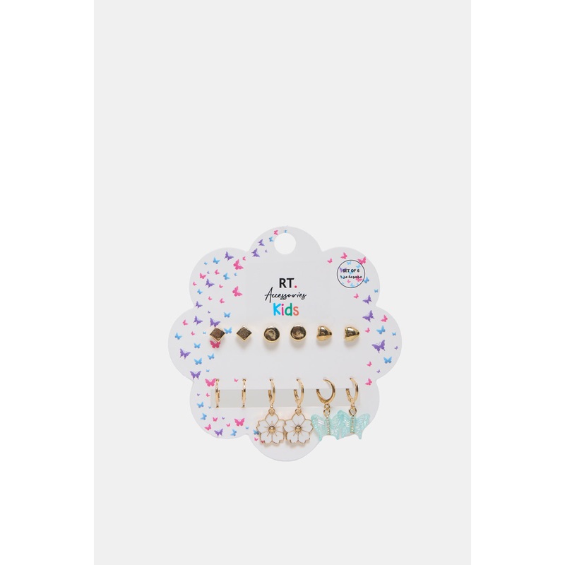 Girls Assorted Studs Set (6 Pairs)