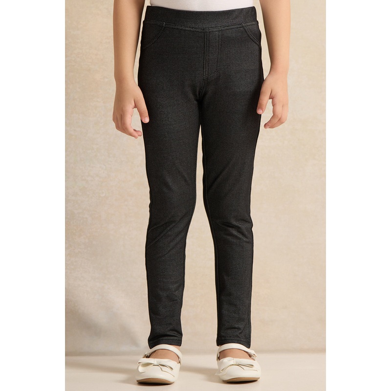 Girls Black Plain Leggings|2-3 Years|3-4 Years|4-5 Years|5-6 Years|6-7 Years|7-8 Years