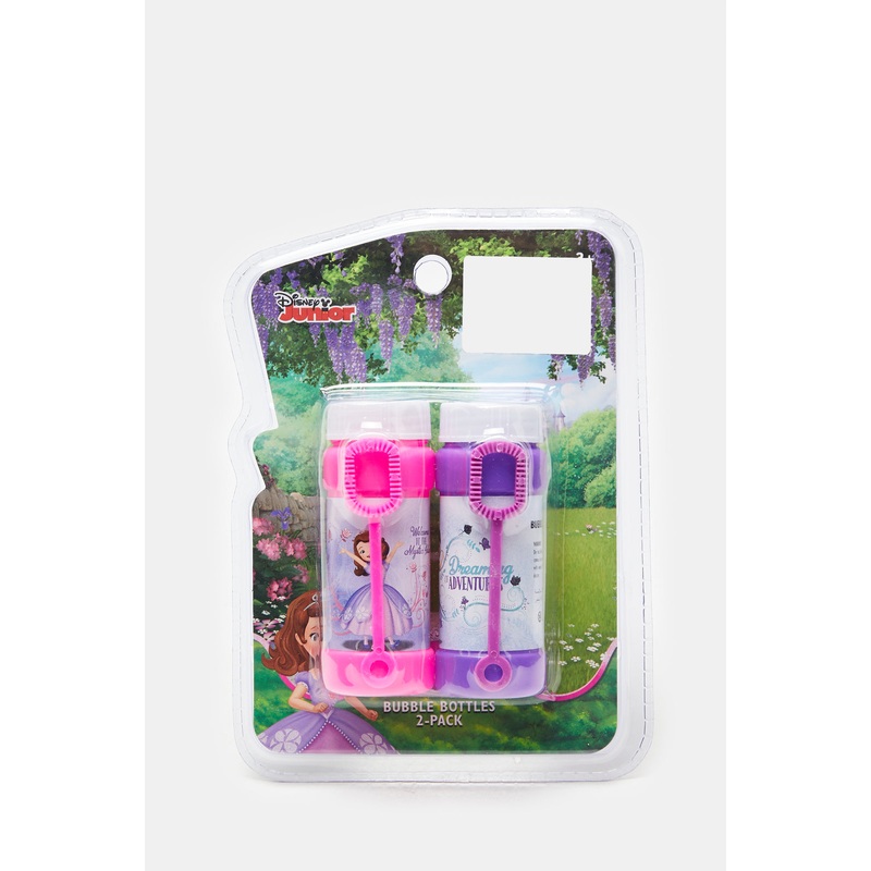Red And Purple Sofia Bubble Bottle (Pack Of 2)