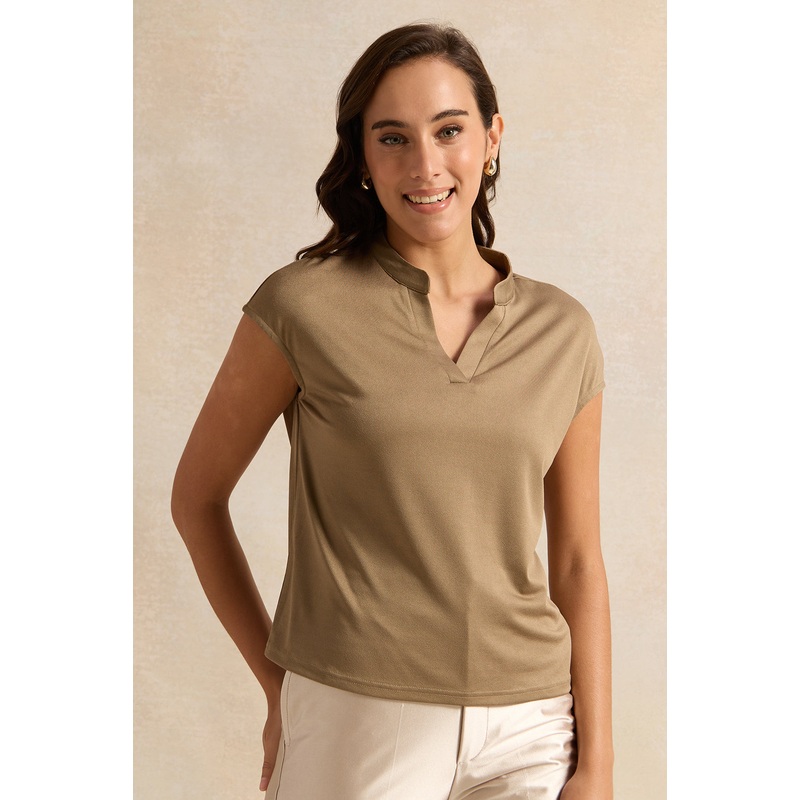 Women Beige Relaxed Top|UK8|UK10|UK12|UK14|UK16|UK18
