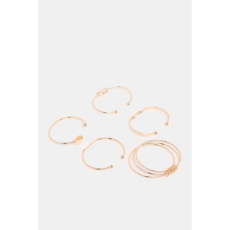 Women Gold Bangle Set (Pack of 5)