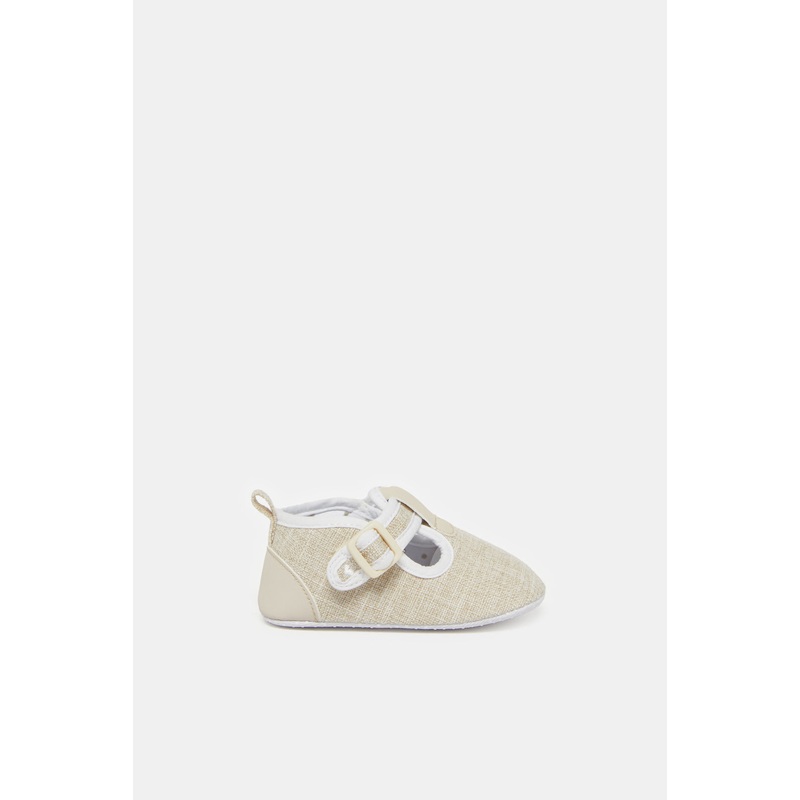 Baby Beige Pram Shoe|0-6 Months|6-12 Months|12-18 Months
