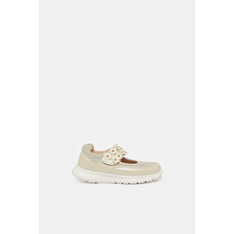 Girls Gold Embellished Trainer