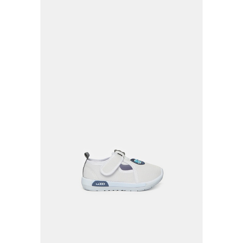 Infant Boys White Velcro Sneakers