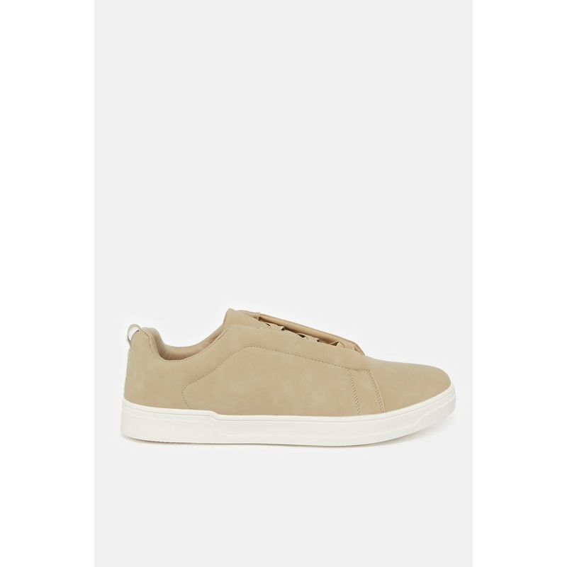 Men Beige Slip On Sneakers|EU40|EU41|EU42|EU43|EU44|EU45