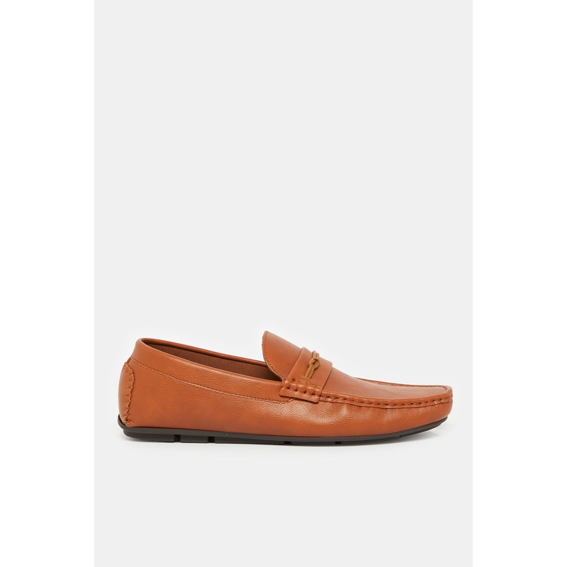 Men Brown Textured Loafer|EU40|EU41|EU42|EU43|EU44|EU45