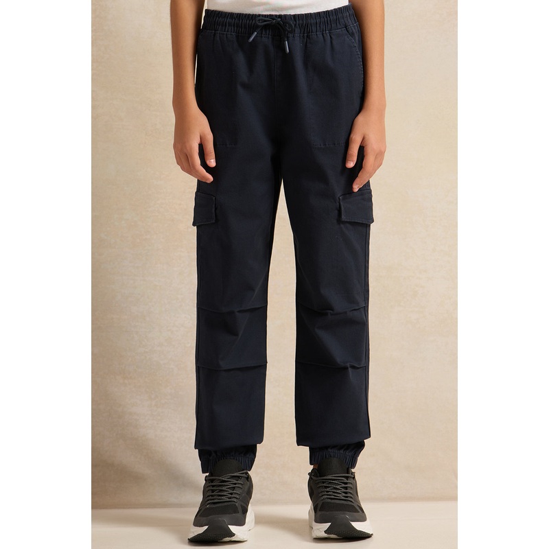 Senior Boys Navy Cargo Jogger|8-9 Yrs (S)|9-10 Yrs (M)|11-12 Yrs (L)|13-14 Yrs (XL)|15-16 Yrs (XL)