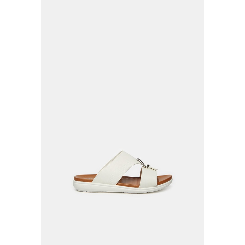 Senior Boys White Traditional Sandals