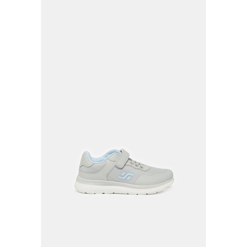 Senior Girls Grey Textured Trainer