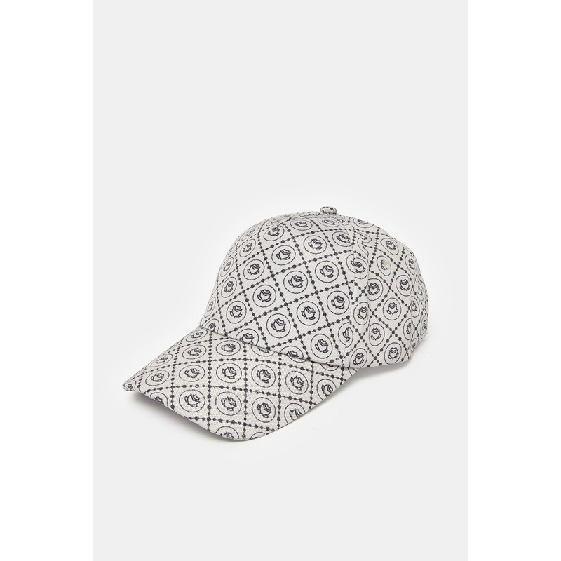 Women Grey Printed Cap