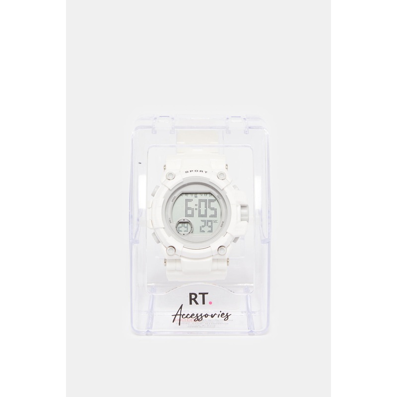 Boys White Multi Functional Digital Watch