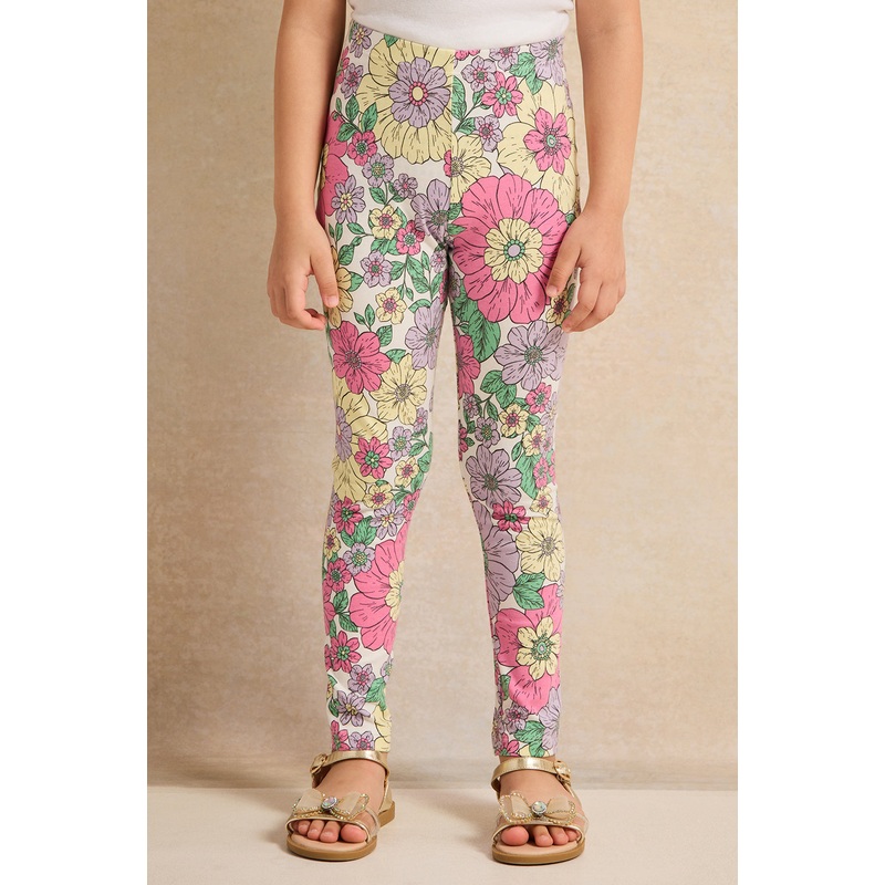 Girls Assorted Floral Print Leggings