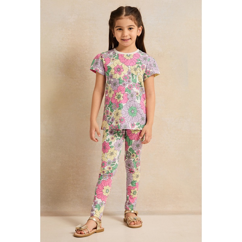Girls Assorted Floral  T-Shirt