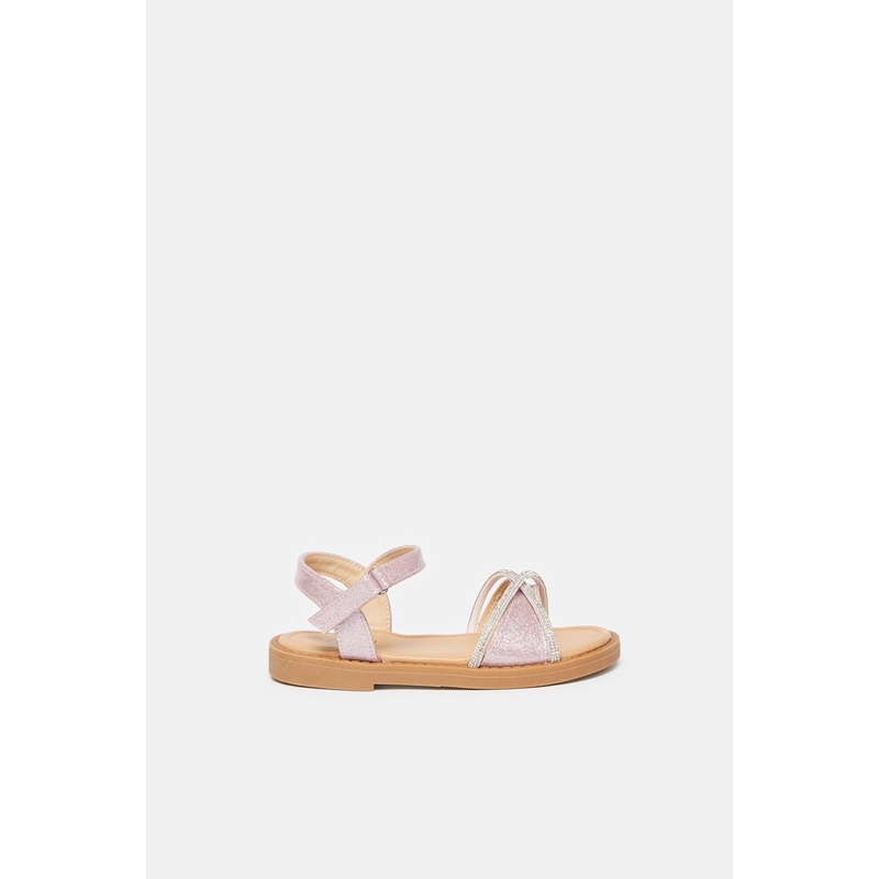 Girls Pink Glitter Sandals|EU25|EU26|EU27|EU28|EU29|EU30